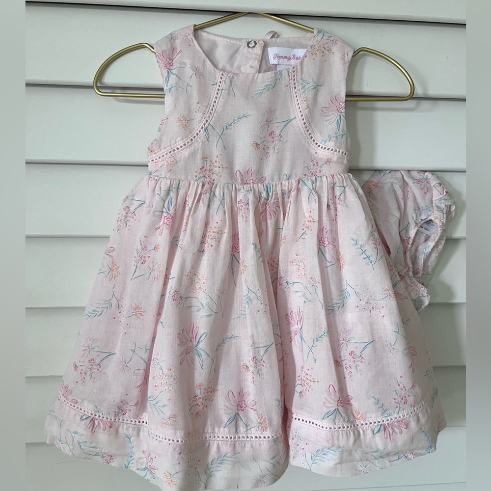 Tommy Bahama Light Pink Floral Eyelet Sundress with Bloomers
